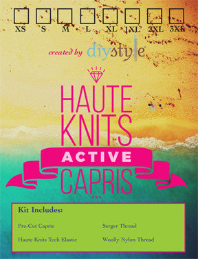 Haute Knits by DIYStyle®-- Active Capris Kit - Haute Knits by DIYStyle