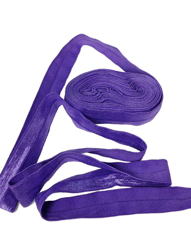 Neon Purple:: Fold Over Elastic-5 Yard Pack - Haute Knits by DIYStyle