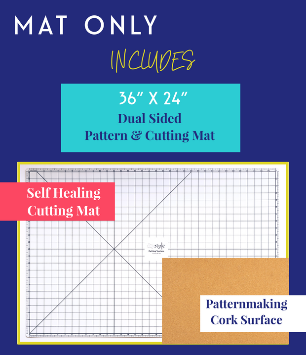 DIYStyle® MAGNETIC Pattern and Cutting System-Mat ONLY - Haute Knits by DIYStyle