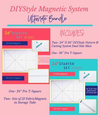 Ultimate Bundle-DIYStyle® MAGNETIC Pattern and Cutting System - Haute Knits by DIYStyle